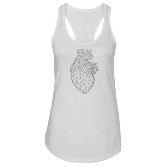 Human Heart Lines Racerback Tank Women -Image by Shutterstock, Female x-Small