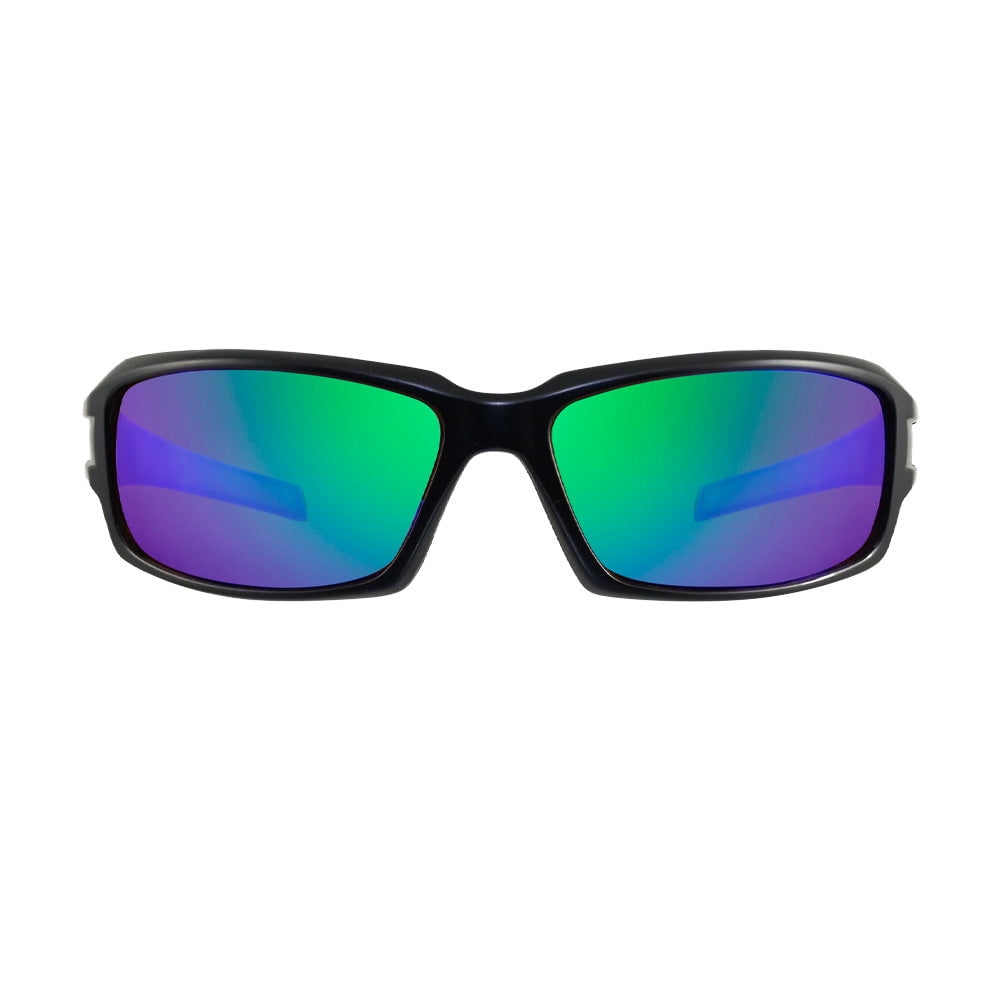 Safety Vu Outdoors Safety Glasses Protective Eyewear Full Frame Matte with Black-Green PC Lens