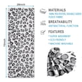 thumbnail image 2 of White and Gray Of Leopard Print Hot Yoga Mat Towel Non Slip for Hot Yoga - Quick-Drying Yoga Mat Cover with 4 Corner Pockets with Travel Bag - Hot Yoga Towel Non Slip 70"x26", 2 of 6