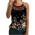 thumbnail image 1 of DPTALR Femmes Femmes Imprimé Sans Manches Col Rond Pull-Over Débardeurs Chemises Chemisier, 1 of 4