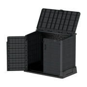 Duramax CedarGrain StoreAway 850 Liter Outdoor Deck Storage Shed, Gray