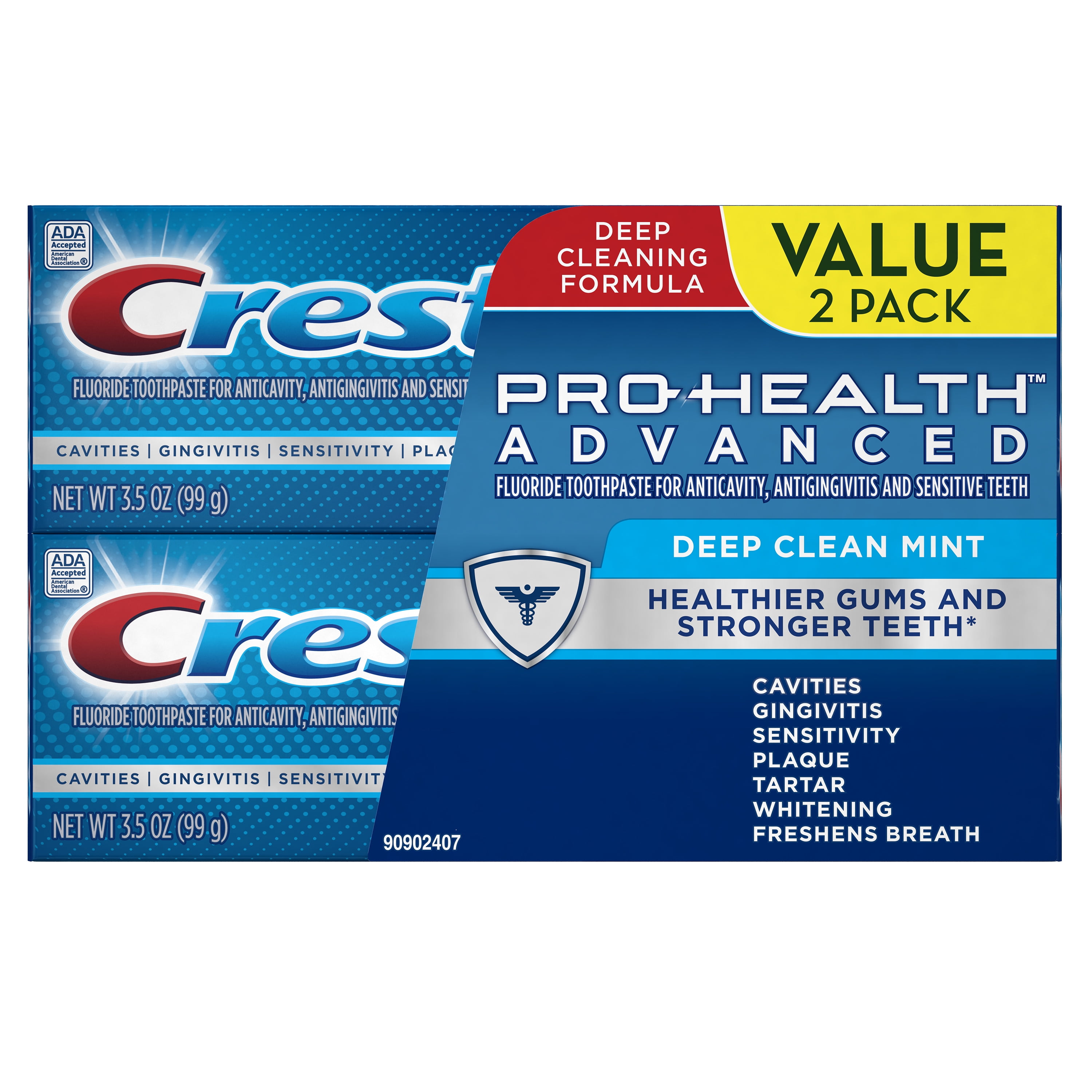 Crest Pro Health Advanced Deep Clean Mint Toothpaste Oz Pack Of