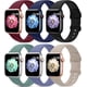 thumbnail image 1 of Paquete de 6 correas deportivas compatibles con Apple Watch Band 38 mm, 40 mm, 41 mm, 42 mm, 44 mm, 45 mm, 49 mm, correa de silicona suave impermeable compatible con iWatch Apple Watch Series 9 Ultra, 1 of 4