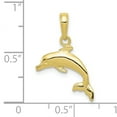 thumbnail image 3 of FJC Finejewelers 10k Yellow Gold Dolphin Jumping Charm, 3 of 6