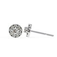 thumbnail image 3 of 0.3 Carat Round Moissanite Halo Stud Earrings in 925 Sterling Silver with Screw Back – Elegant Everyday Jewelry, 3 of 7