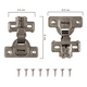 thumbnail image 4 of Kit Bisagra Bloosom  Bidimensional Brazo Corto 35 Mm 10 Pares Niquel, 4 of 4