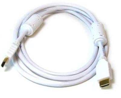 28AWG HDMI Male to Male High Speed with Ethernet WHITE Cable 3FT 35FT 