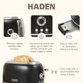 thumbnail image 3 of Haden Coffee Maker & Heritage 2 Slice Wide Toaster, Black & Chrome, 3 of 12