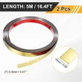 thumbnail image 2 of 2Pack Wall Molding Trim, 16.4 ft x 0.6 Inch Peel and Stick Strip, Mirrored Gold, 2 of 6