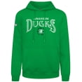 thumbnail image 2 of Men's Levelwear Green Anaheim Ducks St. Patrick's Day Podium Hoodie, 2 of 3