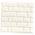 thumbnail image 3 of Pegatina de pared autoadhesiva 3D para azulejos, panel de bricolaje, 30 x 30 cm, color blanco, 3 of 9