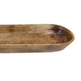 thumbnail image 3 of Decorative Tray, 38 Inch Rectangular Shape w Curved Sides, Brown Wood, 3 of 3