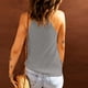 thumbnail image 4 of Mujeres Casual Sólido Sin mangas Halter Neck Tank Pullover Blusa Chaleco Tops Fridja  gh326, 4 of 6
