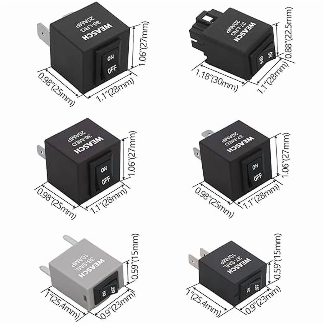 Relay Bypass Switch & Diagnostic Tester - 9038 Tester Kit, Scan Tool, Fuel Pump Relay Bypass Master, Replaces 9036/9037, Compatible with Domestic GM, BMW, Audi, Chrysler (6-Pack)