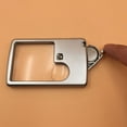 thumbnail image 3 of POINTERTECK Portable Ultra 20mm/45mm Lens Diameter Thin 3X 6X LED Square Credit Card Pocket Magnifier Loupe For Coin Collectors, 3 of 5