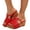 Red, variant on Orthopedic Wedge Sandals for Women 2025 Platform Espadrilles Dressy Casual Summer Beach Slides