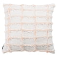thumbnail image 2 of SAFAVIEH Lonis Solid Checkered Accent Pillow, 18" x 18", White/Pink, 2 of 3