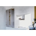 thumbnail image 4 of Glass Warehouse GTBF-34-MB Ursa 58-1/4" High X 34" Wide Shower Screen Frameless Tub Door -, 4 of 7