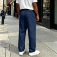 thumbnail image 5 of Baggy Sweatpants Men Casual Straight Leg Big and Tall Plus Size Pants Gym Workout Pants With Drawstring Fashion Clothing Navy S, 5 of 6