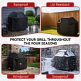 thumbnail image 6 of Grill Cover, 68 inch Grill Covers for Backyard Grill Cover for Outdoor Grill, Heavy Duty BBQ Cover Rip-Proof, Durable and Convenient, Dustproof Anti-UV Gas Grill Cover (68“x 24”x46“ ), 6 of 6