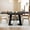 5-Black, variant on Extendable Black Dining Table 47-65", Seats 4-6, Fluted Wood Kitchen Table with Storage, Mid Century Modern, Black