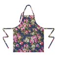 thumbnail image 2 of Pioneer Flower Floral Print Pattern Apron-Garden Aprons for Women with Pockets-Cotton Linen Waterproof Kitchen Cooking Gardening Aprons Adjustable for Kitchen,Cooking,BBQ and Salon 33x27 Inch, 2 of 7