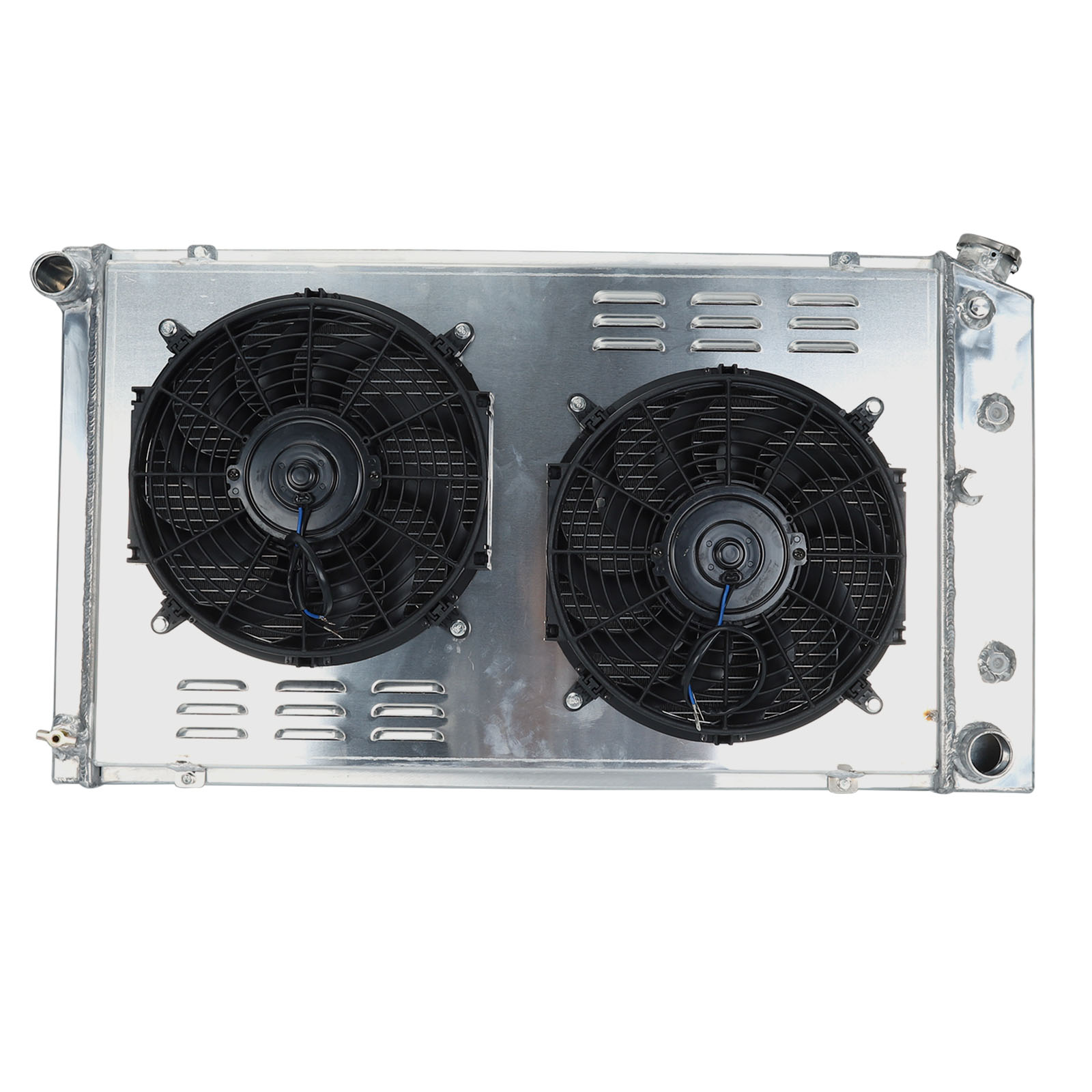 DH Racing 12" Aluminum Fan Shroud For Ford Bronco F150 F250 1983-1997 (5.0L, 5.8L, 7.5L V8)