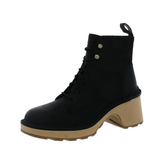 Sorel Womens Hi Line Heel Lace Leather Lace Up Ankle Boots