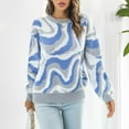 thumbnail image 2 of IROINNID Reduced Womens Sweater Round Neckline Pullover Sweater Tie-Dye Casual Mid-Length Long Sleeve Autumn and Winter and Knitted Sweater Top, 2 of 8