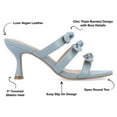 thumbnail image 3 of Journee Collection Womens KRISTINA Faux Leather Open Toe Pumps, 3 of 7