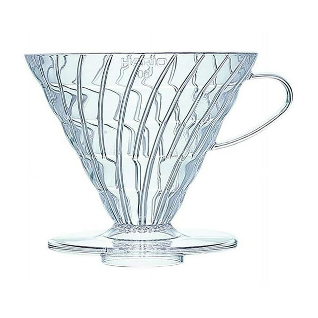 Hario V60 Gotero de café de plástico, tamaño 03, transparente