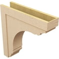 thumbnail image 5 of 9"W x 36"D x 36"H Thin Warren Rough Cedar Woodgrain TimberThane Corbel, Primed Tan, 5 of 6