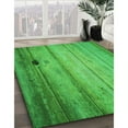 thumbnail image 3 of Ahgly Company Machine Washable Indoor Rectangle Transitional Neon Green Area Rugs, 8' x 12', 3 of 7