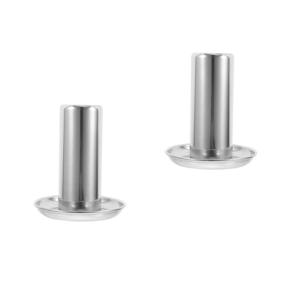 FRCOLOR WORGEOUS 2pcs Beer Can Chicken Roaster Rack Stainless Steel Vertical Holder for Grill Oven BBQ Cooking Accessories Silver