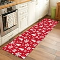 thumbnail image 2 of Runner Rugs 2x6 Ft, Red White Christmas Non Slip Area Rugs for Kitchen Bedroom Entryway, Xmas Tree Snowflake Winter Abstract Washable Carpet Runner Rug Floor Mats for Bedroom Home Decor, 2 of 9