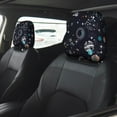 thumbnail image 2 of Kdxio Galaxy2 Pattern Print 2 Piece Car Head Rest Covers Set Auto Front/Rear Seats Headrest Cover Universal Fit Most Cars,Sedan, SUV, 2 of 9
