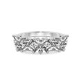 thumbnail image 5 of IGI Certified Heart Shape Lab Grown Diamond Anniversary Band Ring For Women | 5 Stone 4 CT TW In 14K White Gold | FG-VS1-VS2 Quality Octavia Friendly Diamonds Band Ring, 5 of 5