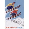 thumbnail image 1 of Sun Valley, Idaho, Vintage Skiers (36x54 Giclee Gallery Art Print, Vivid Textured Wall Decor), 1 of 3