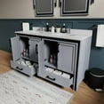 thumbnail image 3 of Ziva 60 in W x 22 in D Dark Grey Double Bath Vanity and Cultured Marble Top, 3 of 8