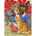 thumbnail image 1 of Carolines Treasures ASA2118CHF Drapeau Chatons en Toile Taille Maison, 1 of 4