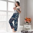 thumbnail image 5 of Salouo Merry Christmas Print Women's Pajama Pants Casual Loose Sweatpants PJs Flowy Pants Drawstring Palazzo for Women Wide Leg Pants Lounge Pajama -Medium, 5 of 8