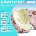 thumbnail image 5 of Premium Floral Pattern Memory Foam Seat Cushion Ergonomic Chair Pad for Office Chair, Car, Airplane & Bleachers Sciatica, Tailbone Hip & Back Pain Relief - Chair Cushion for Long Office Workers., 5 of 5
