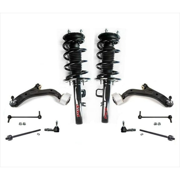 Front Complete Struts Control Arms For 10-12 Taurus 3.5L Non Turbo 10Pc