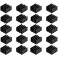thumbnail image 4 of Easycargo - Juego de 20 mini disipadores de calor pequeños de 0.354 in, 0.354 x 0.354 x 0.197 in + cinta adhesiva conductora térmica 3M 8810, mini disipador de calor de aluminio para refrigeración VRM, 4 of 5