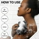 thumbnail image 4 of Esponja de ducha RelaxScene, red exfoliante africana, negra, 2 unidades, 4 of 6