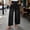 Black, variant on Women's Denim Long Pants Baeitkot Women's Fashion Solid Color High-Waisted Loose Jeans Elastic Drawstring Denim Long Pants Blue XXL