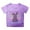Purple, variant on MIXUE Toddler Girls Tops & T-Shirts Kids Summer Easter Bunny Round Neck Petal Sleeve Casual Solid Color Pullover T Shirts Daily-Wear,Black,3-4 Years