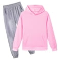 thumbnail image 2 of Toddler Pajamas Boys Pyjamas Sleepwears 2pcs Long Sleeves Pjs Sets for Kids Fall Winter(Pink,15-16), 2 of 4