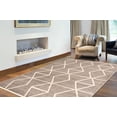thumbnail image 2 of eCarpetGallery Modern Living Room Area Rug, 5'3" x 7'3", Grey-Ivory, Ana, 2 of 9