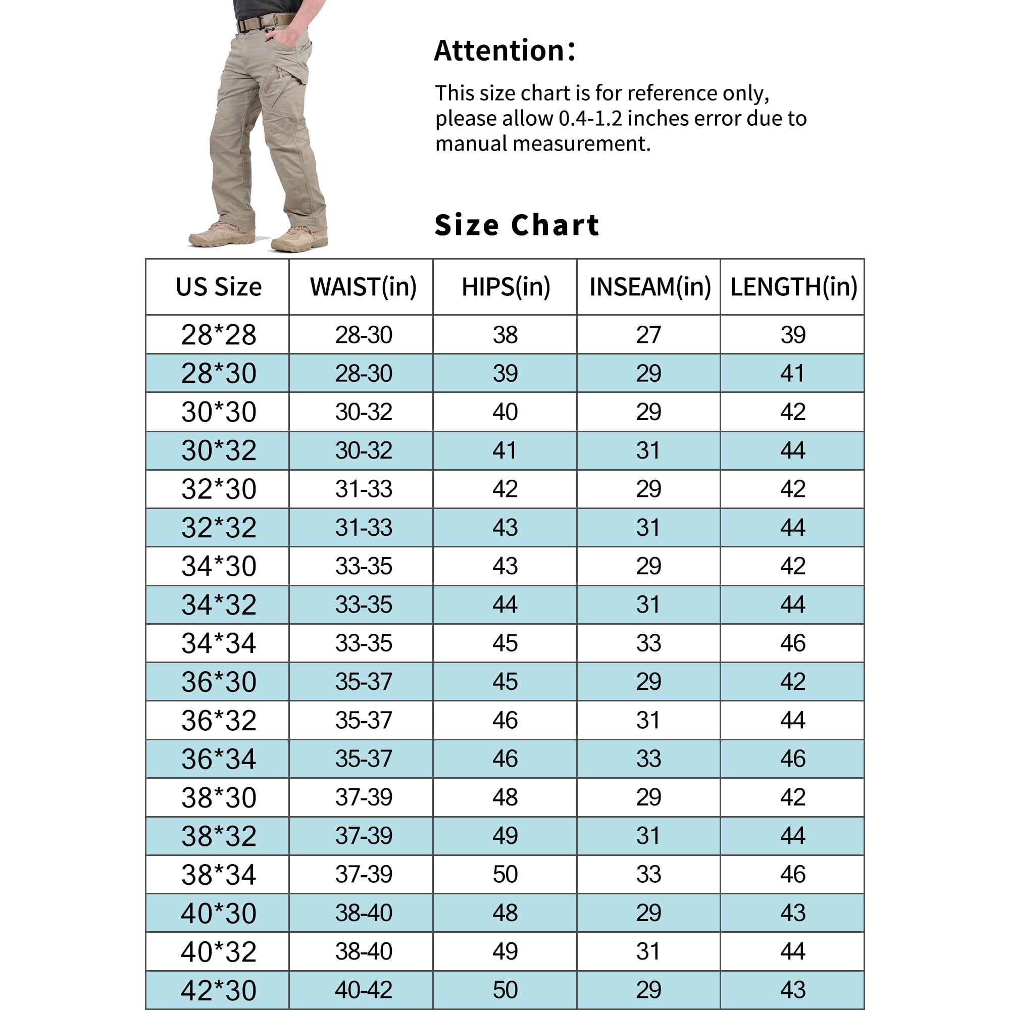 FEDTOSING Men's Lightweight Ripstop Work Cargo Pants with Pockets, Outdoor  Pant, Khaki, Size 32×30 - Walmart Business Supplies